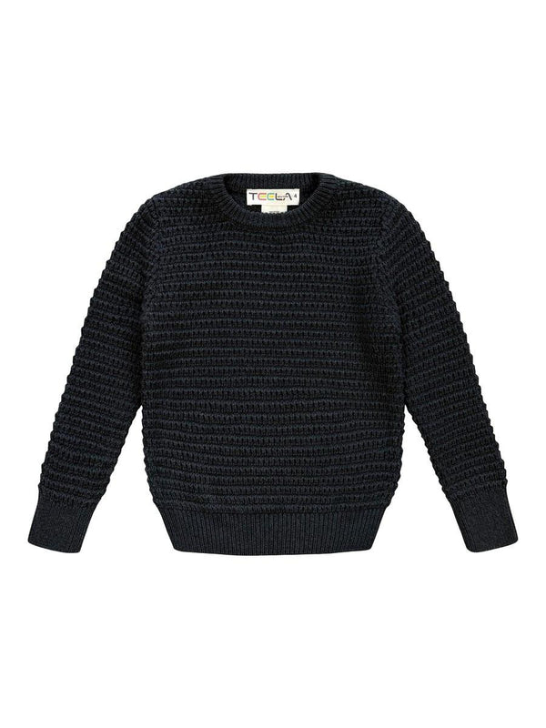 Teela Weave Sweater Charcoal