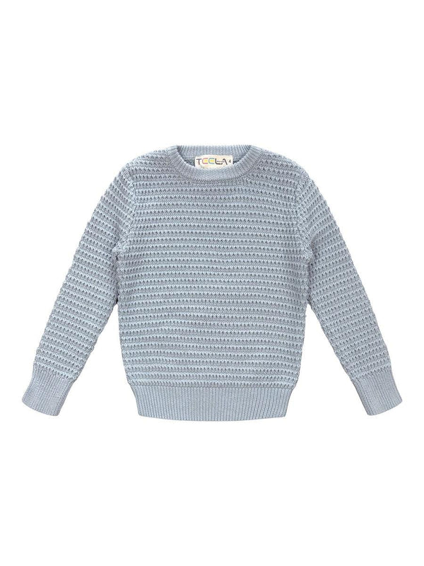 Teela Weave Sweater Powder Blue