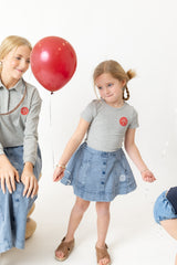 Nou Nelle Stamp Tee Grey