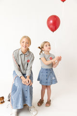 Nou Nelle Stamp Tee Grey