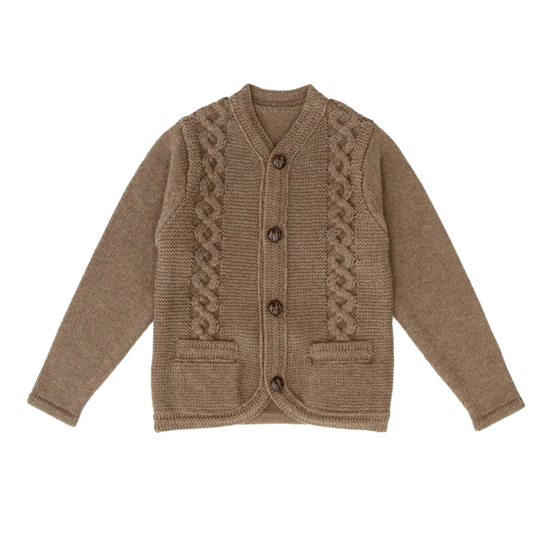 Coco Blanc Cabled Knit Cardigan