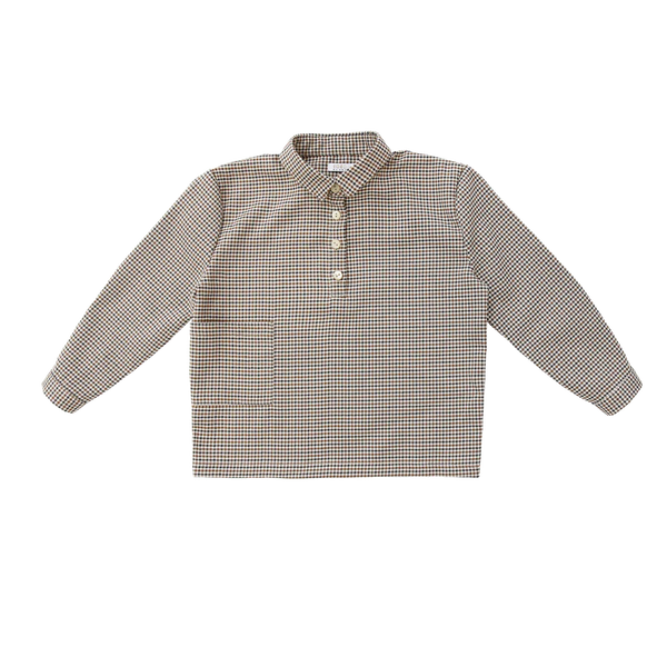 Coco Blanc Houndstooth Boxy Shirt