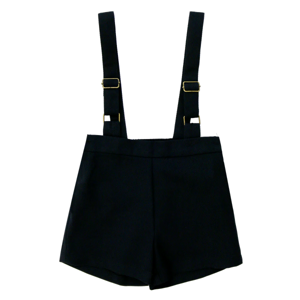 Coco Blanc Navy Suspender Shorts
