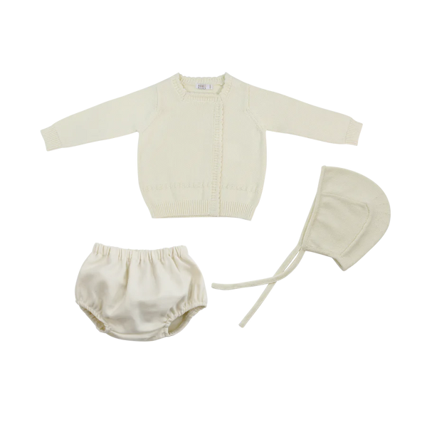 Coco Blanc Square Neck Bloomer Set