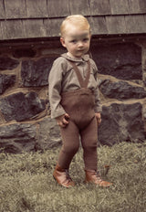 Coco Blanc Knit Suspender Leggings