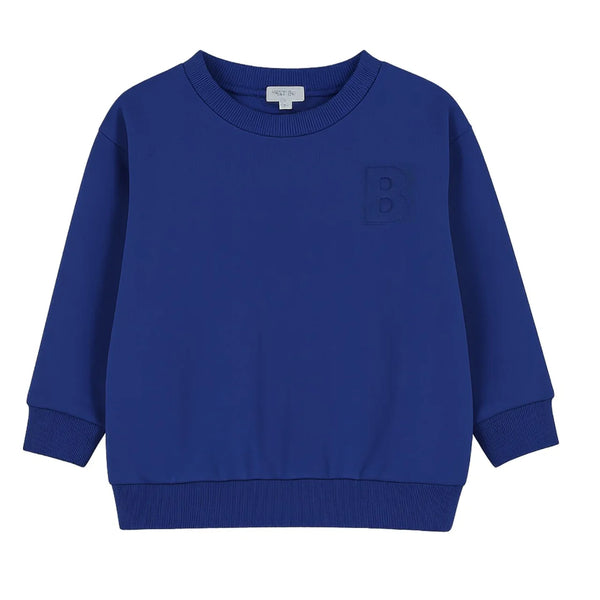 Bonjoy Embossed B Sweatshirt Royal Blue