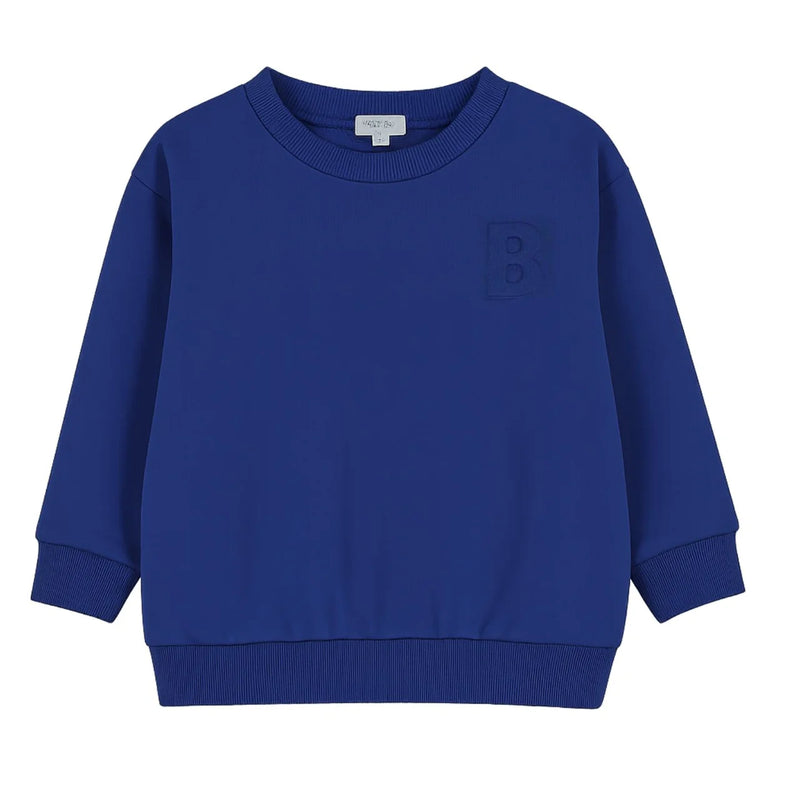 Bonjoy Embossed B Sweatshirt Royal Blue