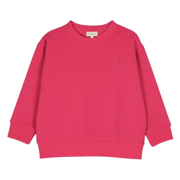 Bonjoy Embossed B Sweatshirt Hot Pink