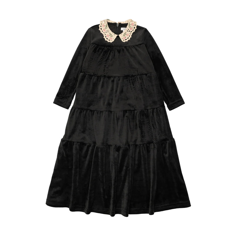 Bonjoy Cherry Crochet Collar Robe