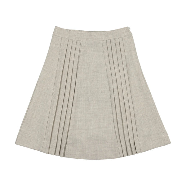 Bonjoy Pleated Wool Skirt