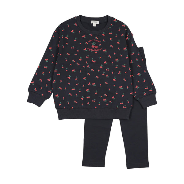 Bonjoy Sweet Cherry Sweatshirt Set