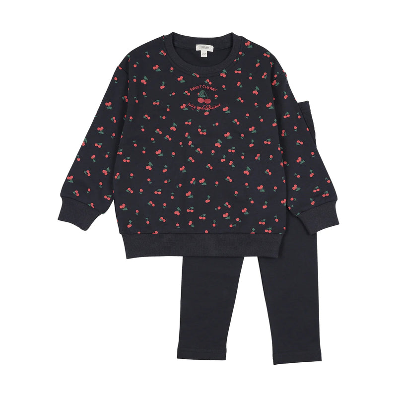 Bonjoy Sweet Cherry Sweatshirt Set