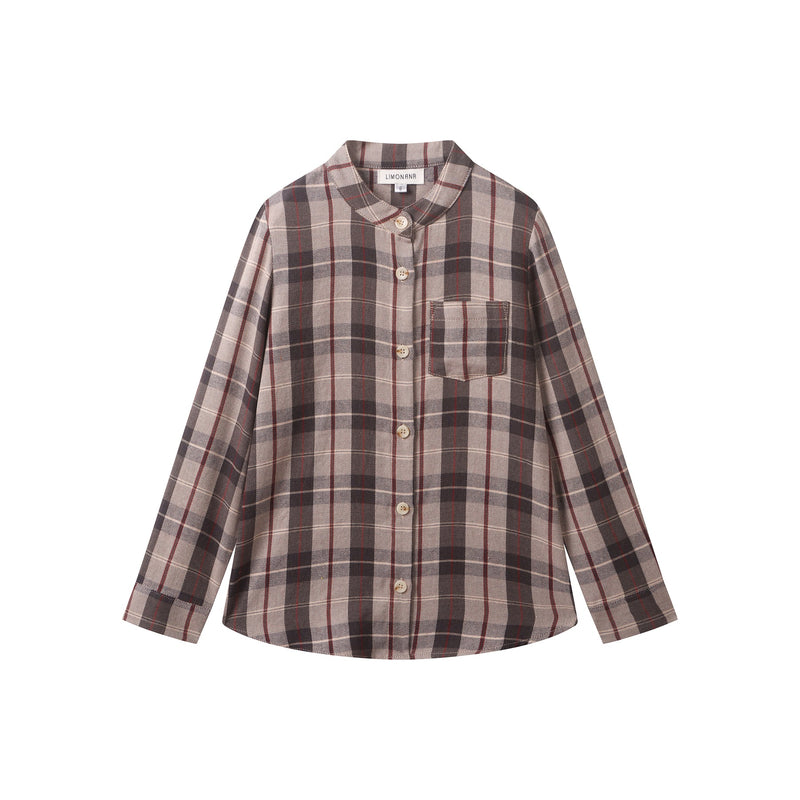 Limonana Grey Plaid Boys Shirt