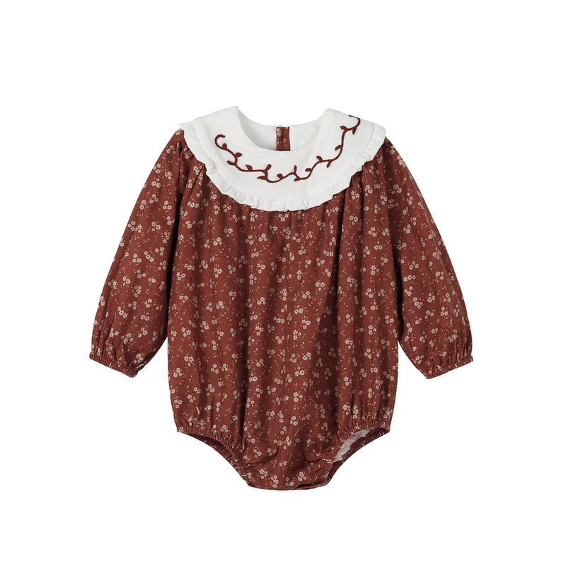 Nou Nelle Floral Bib Romper
