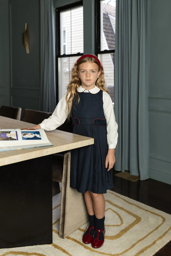 Nou Nelle Piped Girl Blouse and Jumper