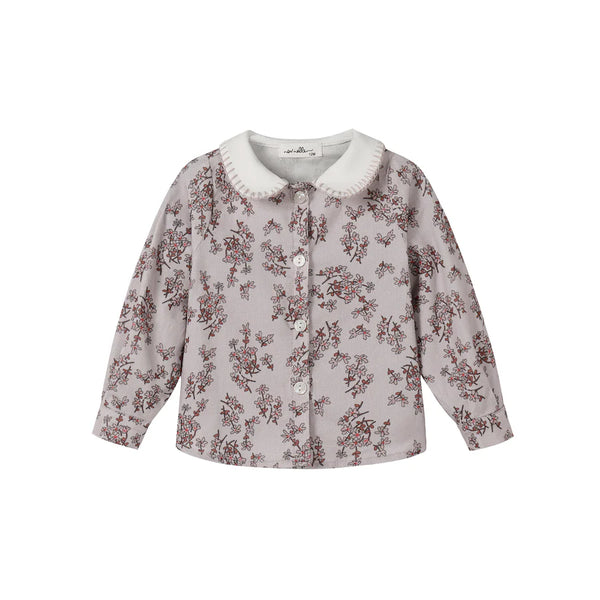 Nou Nelle Corduroy Floral Shirt and Leggings