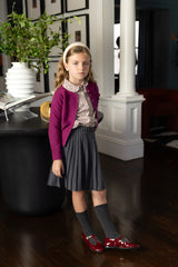 Nou Nelle Grey Pleated Skirt