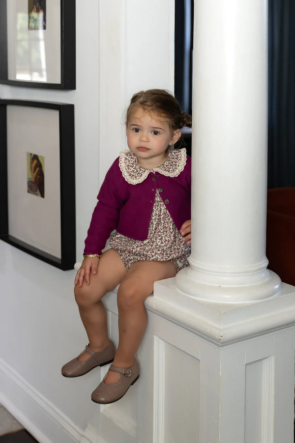 Nou Nelle Floral Magenta Romper