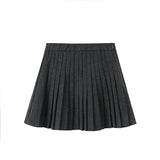 Nou Nelle Grey Pleated Skirt