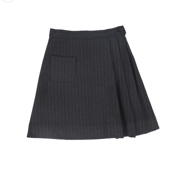 BACE Striped Button Skirt
