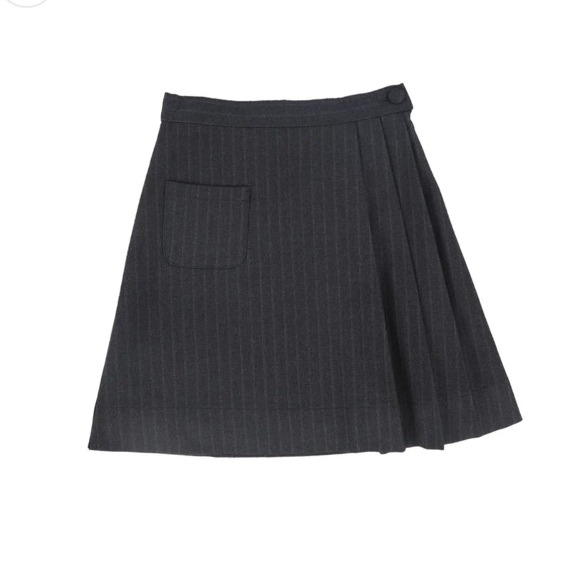 BACE Striped Button Skirt