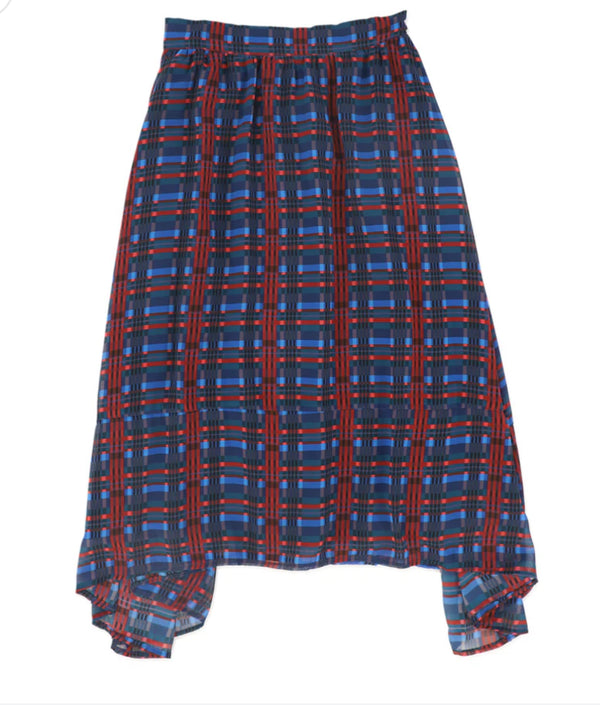 Valentina Plaid Waisted Maxi Skirt