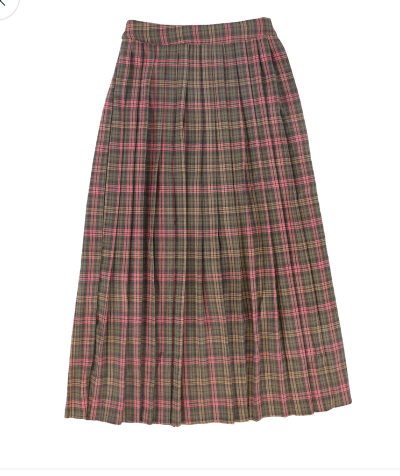 Valentina Colorful Plaid Maxi Skirt