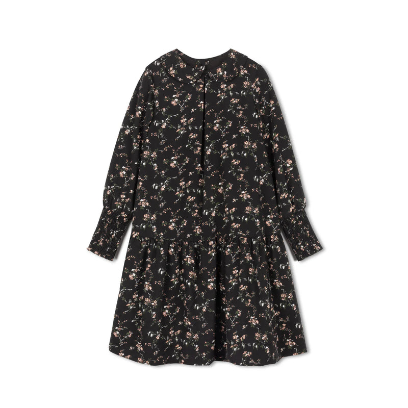 Velvette Label Floral Collar Dress