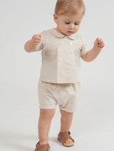 Jolie Capri Linen Double Breasted Boys Set