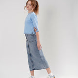 Teela Oversized Boxy Tee - Blue