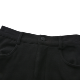 Vibe Bill Sweatshirt Flyfront Skirt - Black