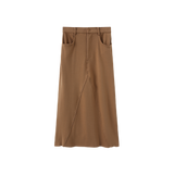 Vibe Bill Sweatshirt Flyfront Skirt - Camel