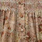 Papillon Lido Printed Smocking Dress