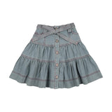 Teela Stitch Denim Skirt
