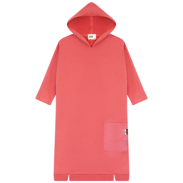 Kix Combo Hooded Dress