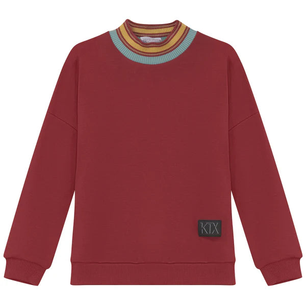 Kix Stripe Detail Scuba Sweatshirt