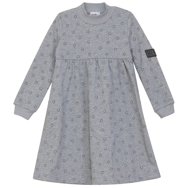 Kix Smiley Print Sweatshirt Dress