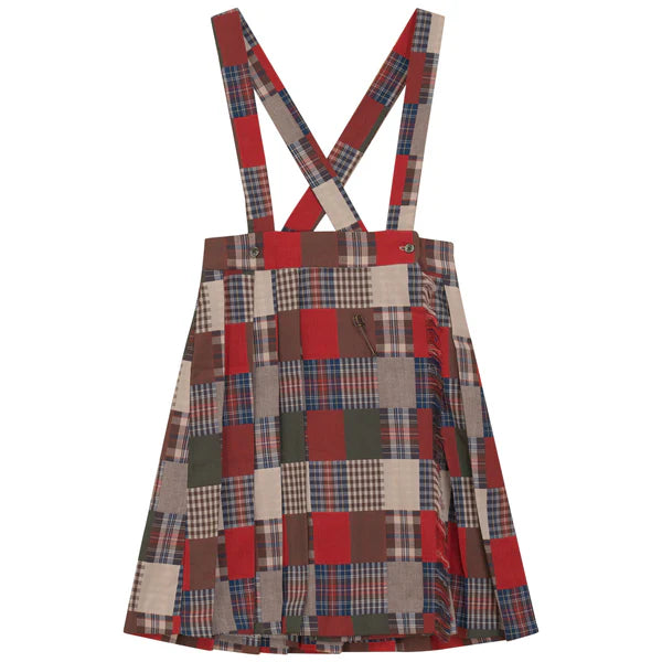 Kix Patch Plaid Skirt