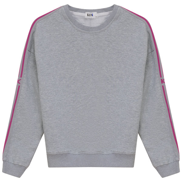 Kix Logo Detail Sweatshirt Grey