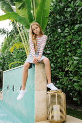 Lil Legs Basic Stripe Tee - Double Multi