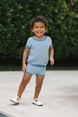 Analogie Multi Knit Crewneck Set - Fresh Blue