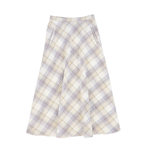 Valentina Plaid Pocket Maxi Skirt
