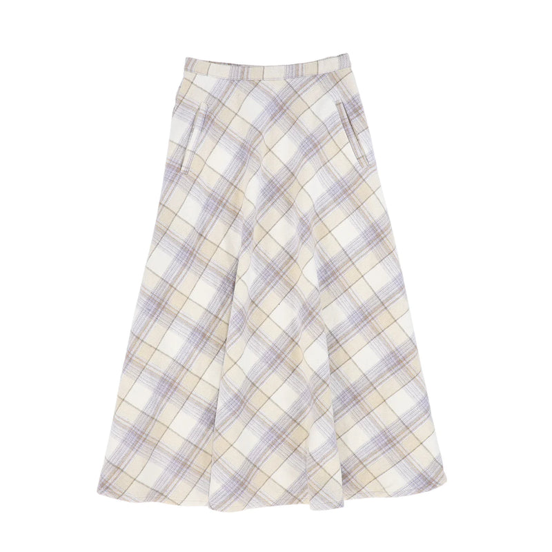 Valentina Plaid Pocket Maxi Skirt