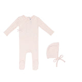 Mini Label Butterfly Wrapover Pointelle Footie Set