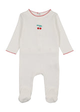 Maniere Pointelle Cherry Footie