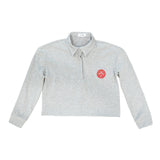 Nou Nelle Polo Cropped Tee Grey