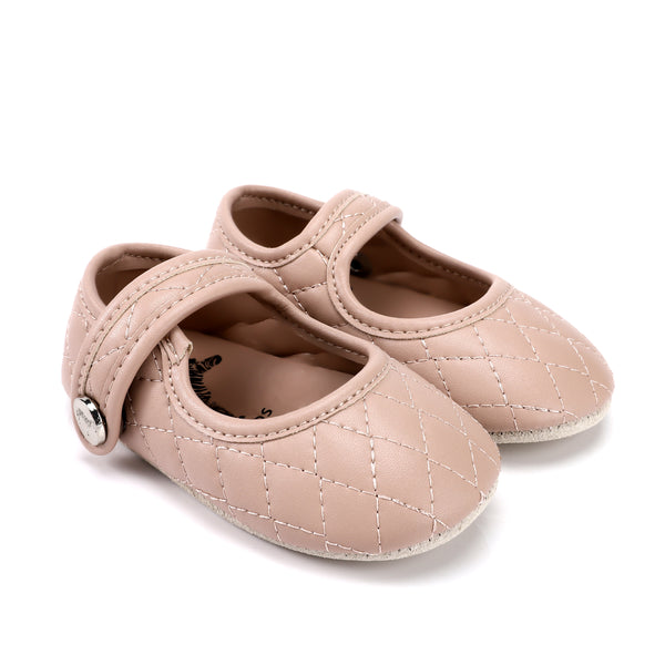 Zeebra Rose Quilted Mary Jane Soft Shoe