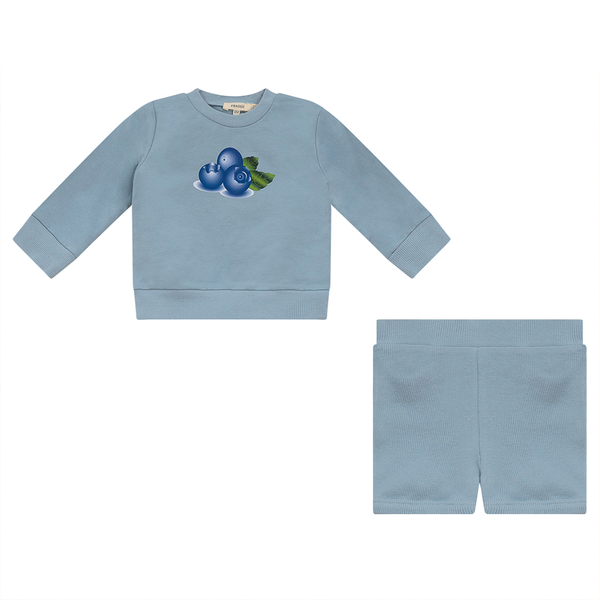 Fragile Boys Berry Print Sweatshirt Set