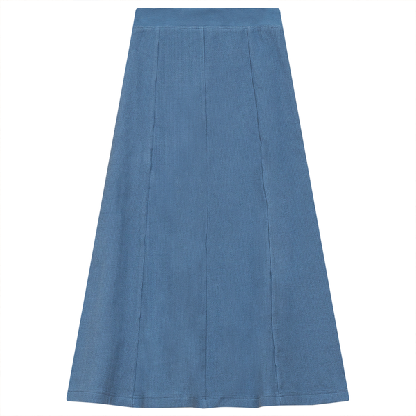 2 Squares Jazz Blue Long Panel Skirt