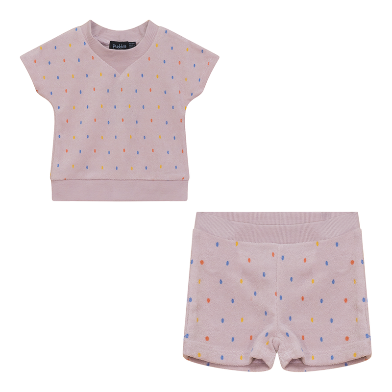 Puddles Girls Sprinkle Terry Set